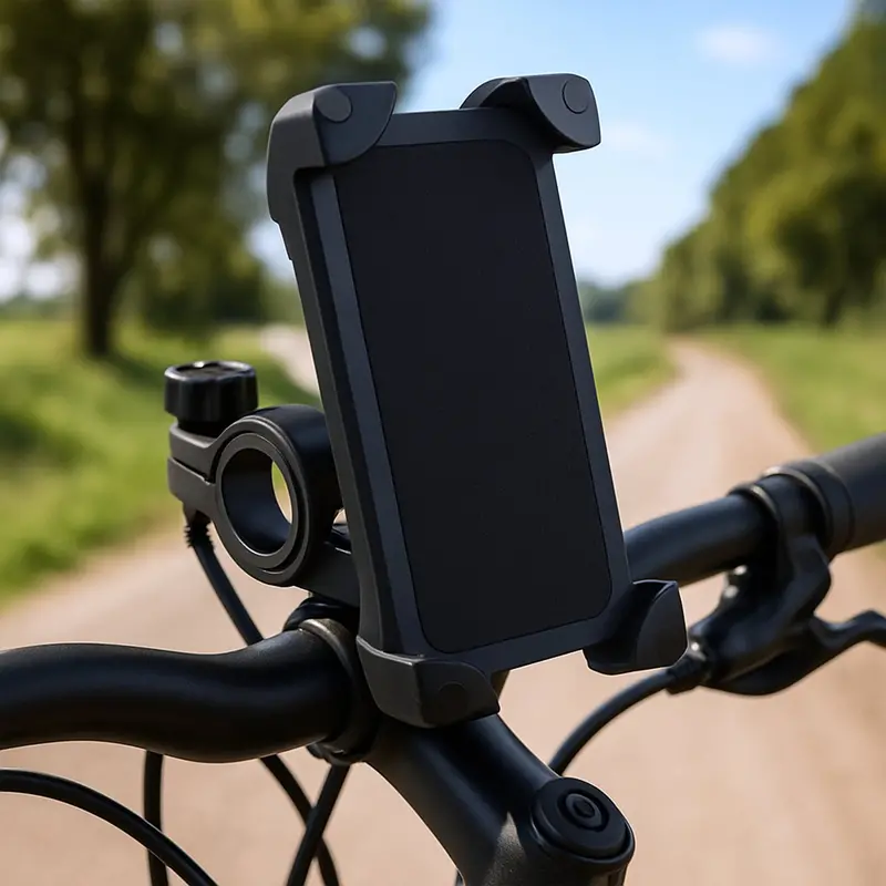 Adjustable 360° Bike Phone Mount – Shock-Absorbing Cradle Clamp For Handlebars 1