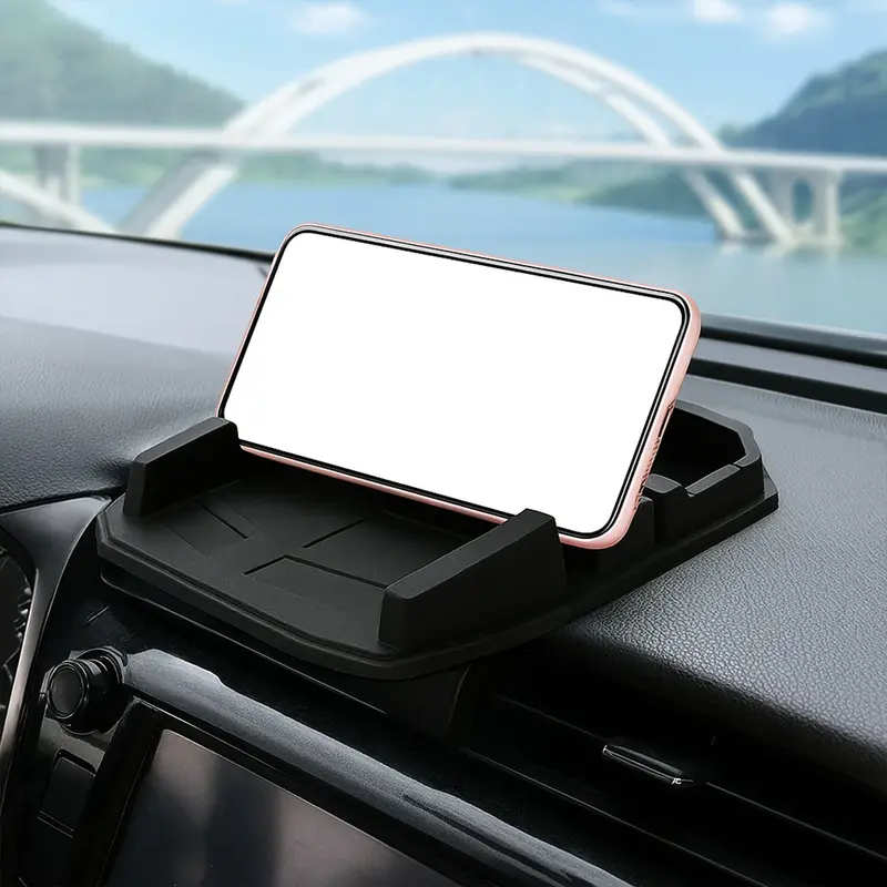 Adjustable Car Dashboard Phone Mount – Non-Slip Vehicle Mobile Holder 1