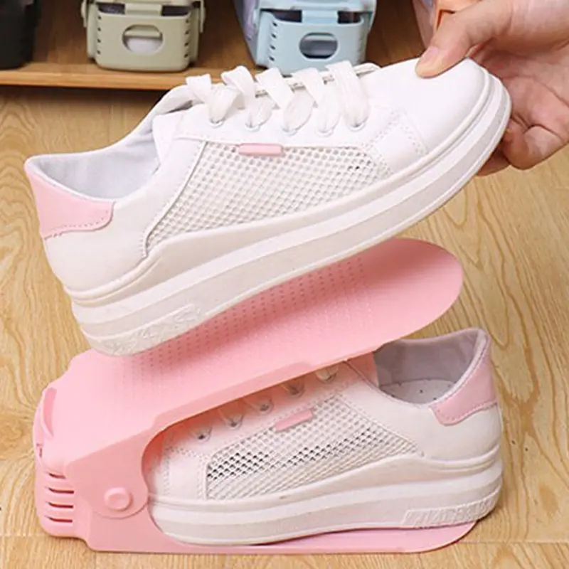 Adjustable Foldable Shoe Organizer – Space-Saving Vertical Storage Rack 1