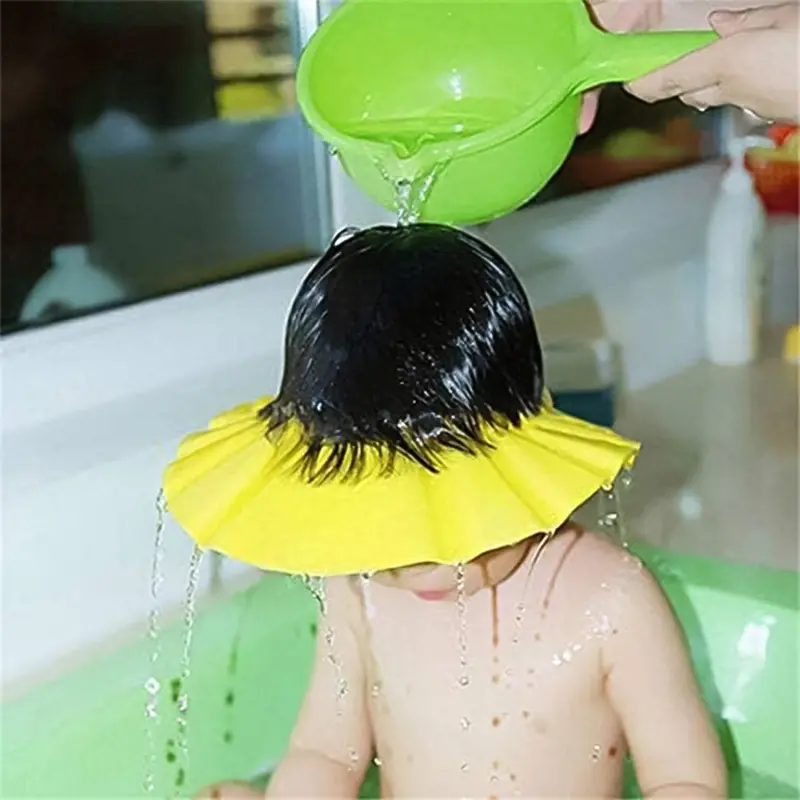 Adjustable Infant Shower Cap – Soft, Leak-Resistant Design 1