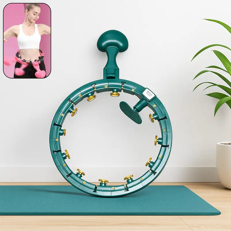 Adjustable Smart Hula Hoop For Fitness – Detachable Segments With Calorie & Rotation Counter 1