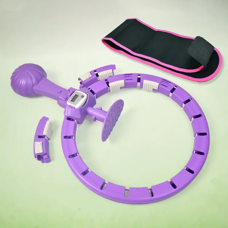 Adjustable Smart Hula Hoop Set – Includes Waist-Stabilizing Support Belt (2-Piece Kit) 1