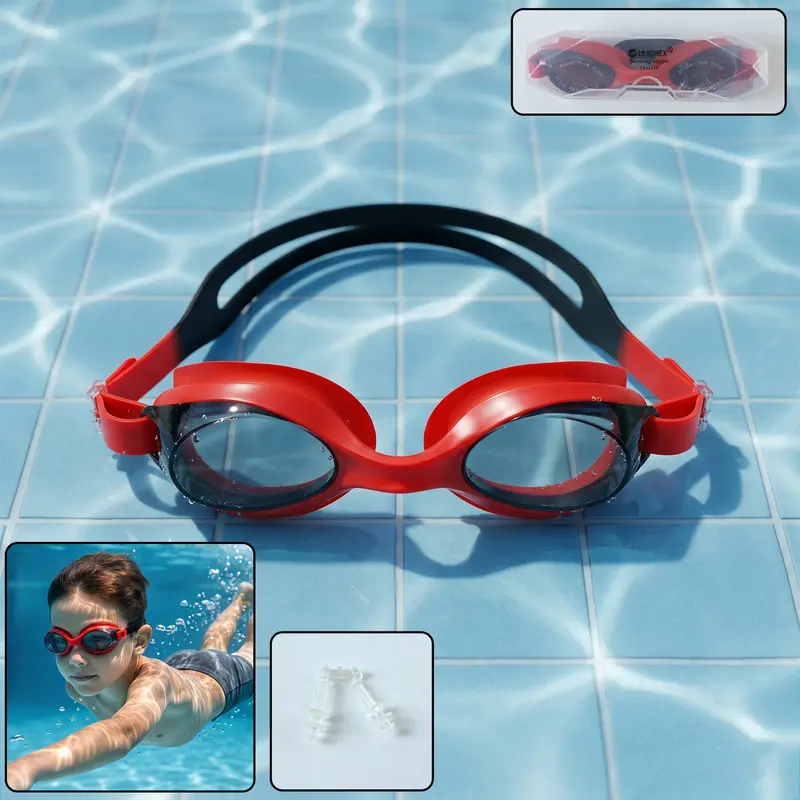 Adjustable Swimming Goggles – Anti-Fog, Uv Protection, Comfort Fit Strap 1