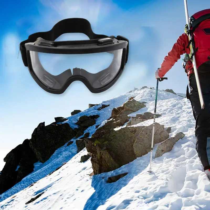 Adjustable Transparent Atv & Motorcycle Riding Goggles – Dustproof And Windproof 1