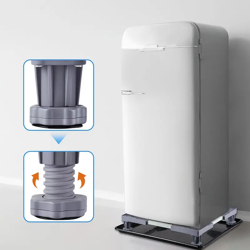 Adjustable Washing Machine Stand – Sturdy 67×67 Cm Height-Regulating Laundry Appliance Base 1