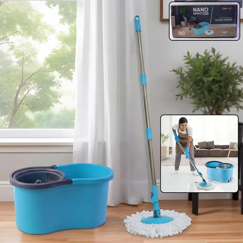 Affordable 360° Spin Mop & Bucket Cleaning Set – Value Home Solution 1