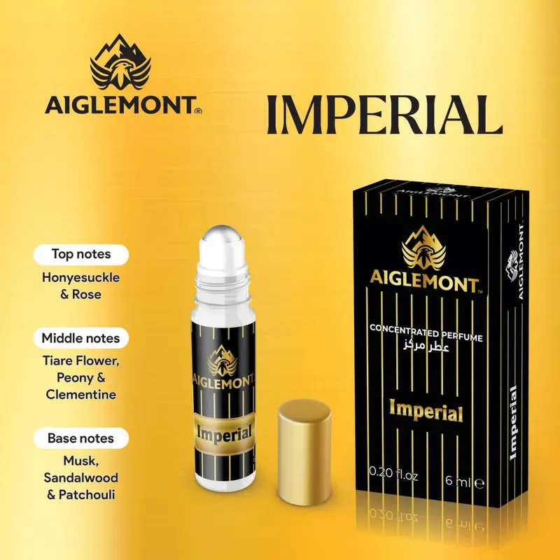Aiglemont Imperial Attar – Rich 6Ml Alcohol-Free Roll-On With Regal Spicy-Aromatic Depth 1