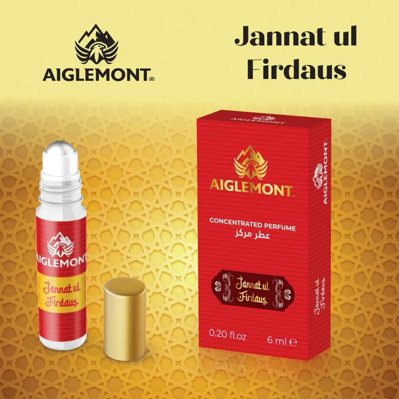 Aiglemont Jannatul Firdaus Attar – Ethereal 6Ml Alcohol-Free Roll-On Capturing Paradise-Inspired Serenity 1