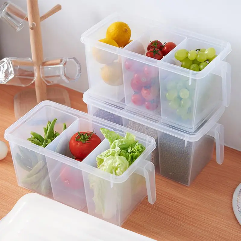 Airtight Refrigerator Freshness Organizer – Adjustable Kitchen Storage Case 1