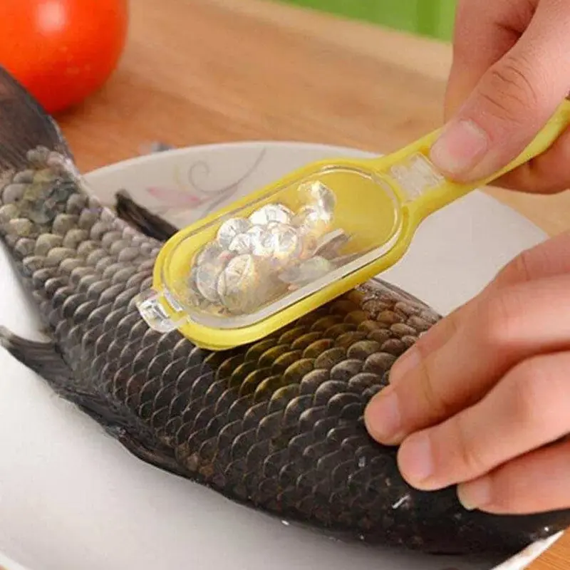 All-In-One Fish Cleaning Tool: Scraper, Grater & Brush Combined 1