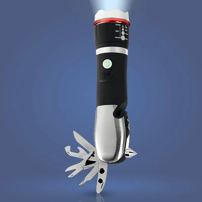 All-In-One Multi-Tool Led Flashlight With Built-In Tools 1