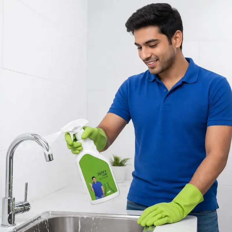 All-Purpose Tap & Faucet Cleaner Spray – 200 Ml Degreasing & Shine Formula 1