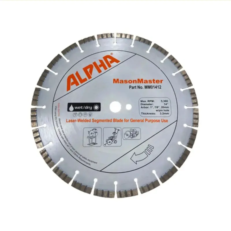Alpha Masonmaster All-Purpose Masonry Blades 1