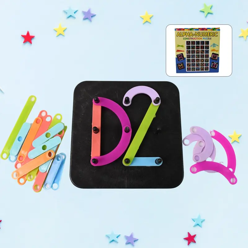 Alphabet Construction Puzzle – Alpha-Numeric Learning Toy For Kids 1