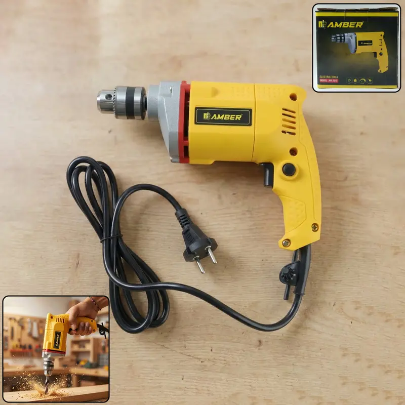 Amber Am2310 Corded Drill – 350W Variable-Speed Power Drill With Ergonomic Grip 1