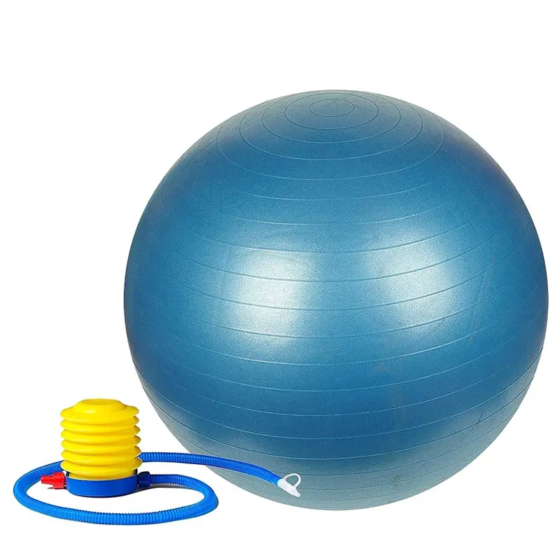 Anti-Burst Exercise Ball – 75 Cm Diameter With Dual-Action Pump 1