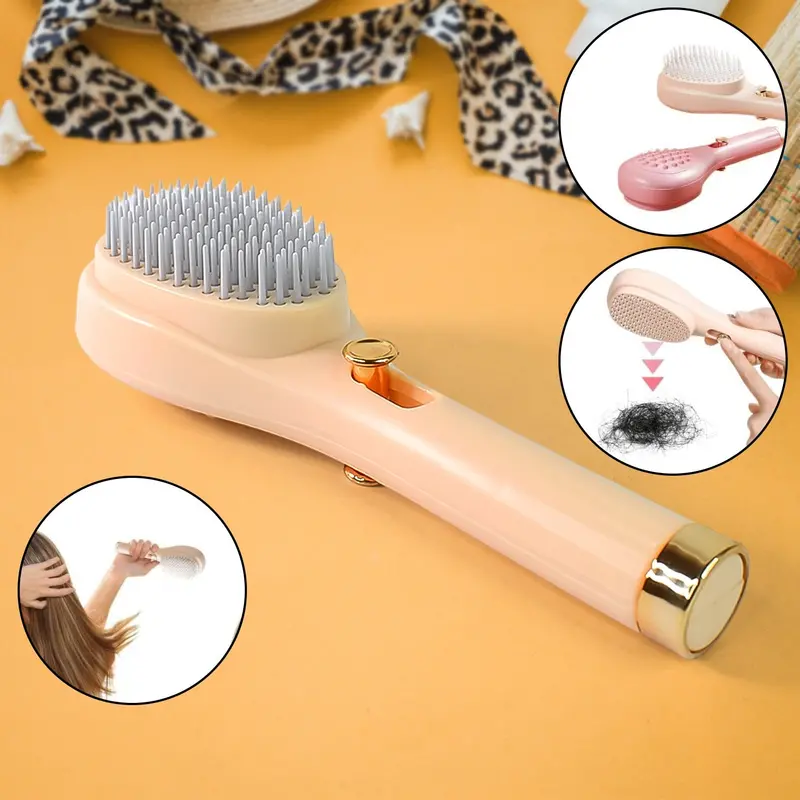 Anti-Static Self-Cleaning Massage Comb – Ergonomic Hair Care Tool 1