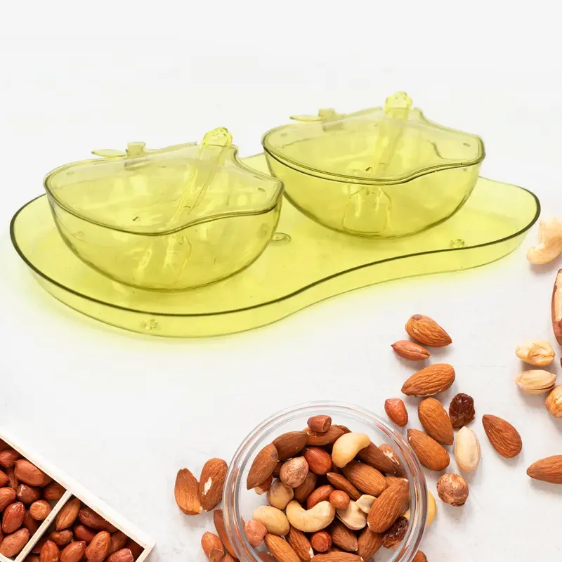 Apple-Shaped Serving Tray – Stylish Food Bowl For Snacks, Fruits, And Appetizers 1