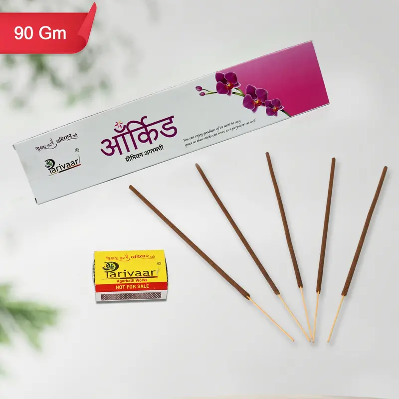 Assorted Fragrance Incense Sticks (90G Pack With Matches) 1