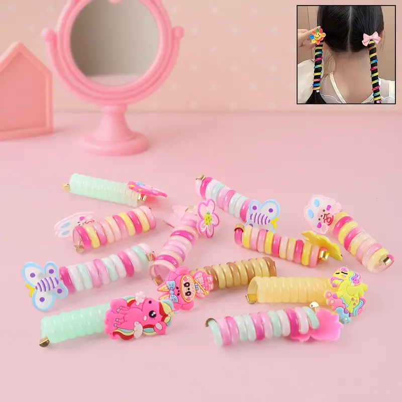 Assorted Spiral Hair Braiding Clips For Children – 12-Piece Variety Pack 1
