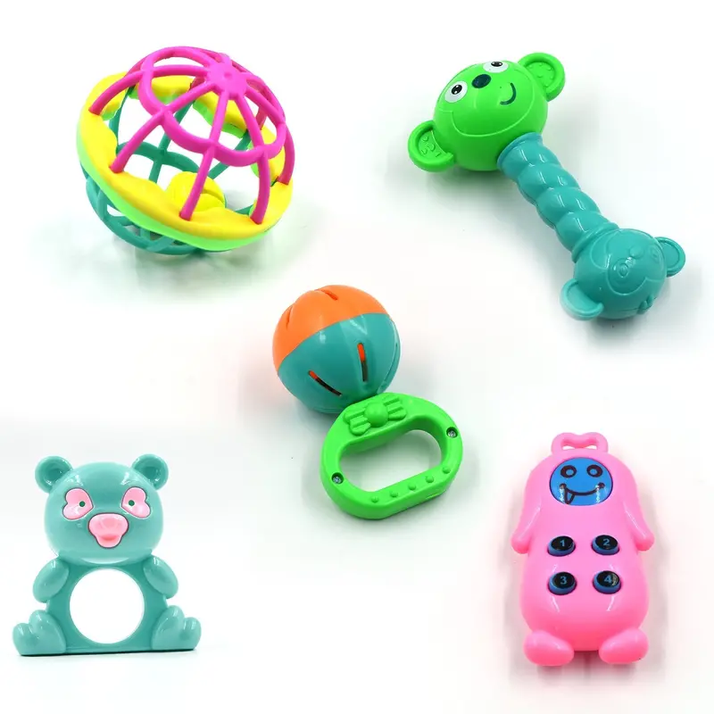 At38 Baby Rattle Set – 5-Piece Developmental Toy For Infants & Toddlers 1
