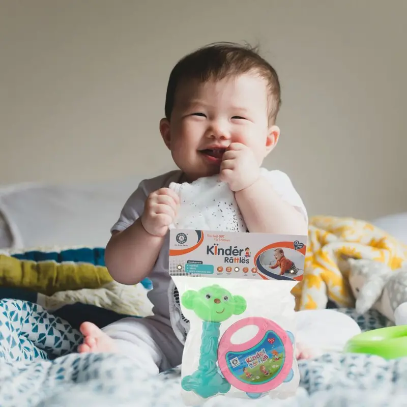 At40 Two-Piece Baby Rattle Toy Set For Sensory Play & Development 1