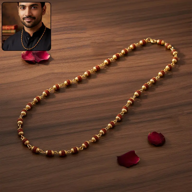 Authentic Rudraksha Mala Necklace For Mindful Living And Spiritual Practice 1