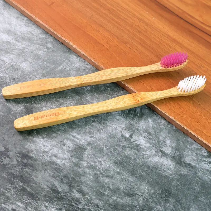Bamboo Toothbrush Set – 2-Pack With Medium Bristles, Eco-Friendly Design 1