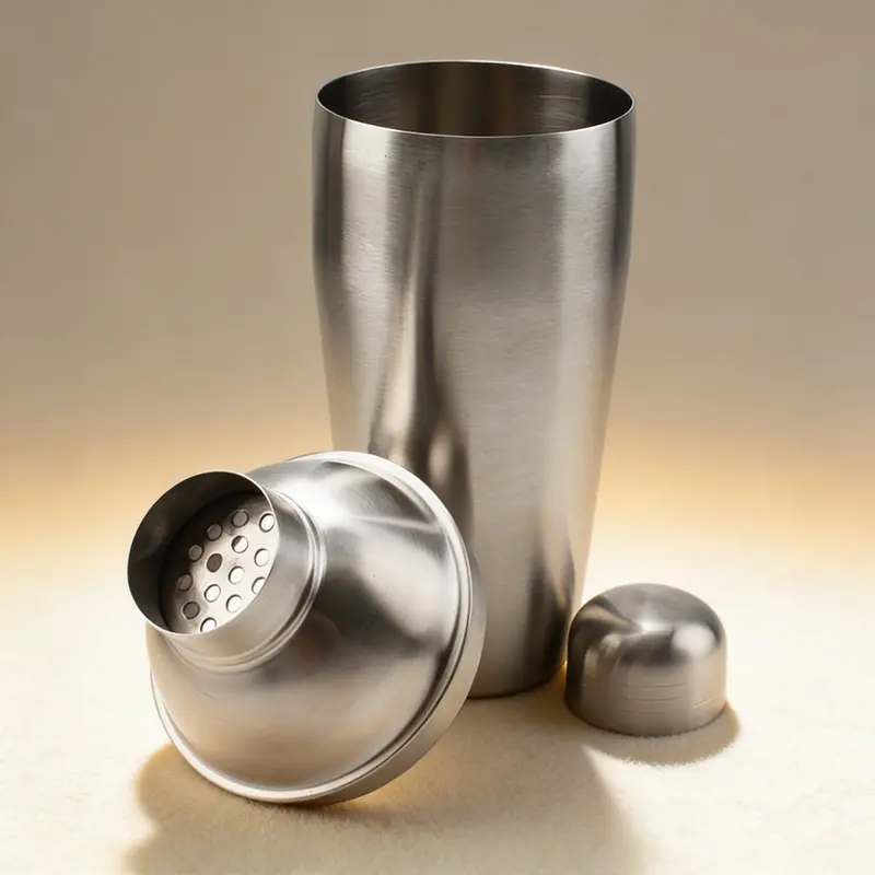 Bar-Grade Cocktail Shaker Set With Strainer & Jigger 1