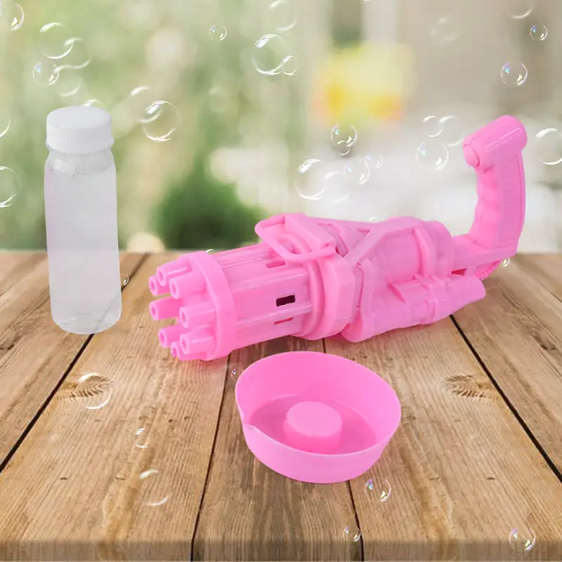 Battery-Powered Bubble Gun Toy – 8-Nozzle Fun Sprayer For Kids (Boys & Girls) 1
