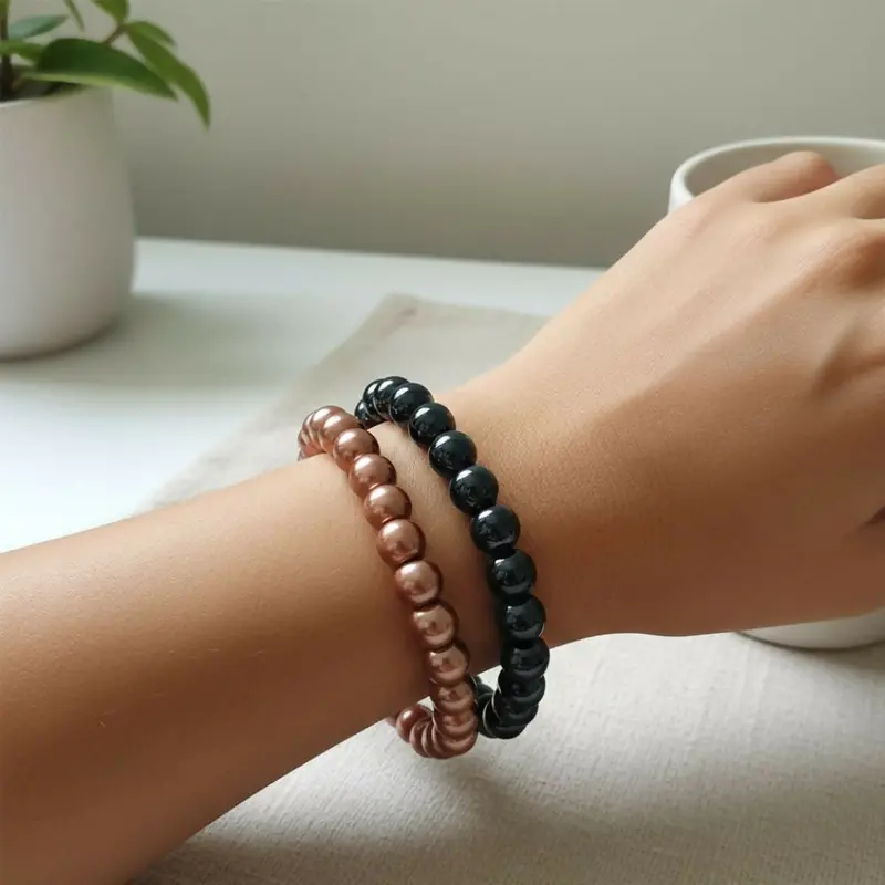 Black And Gold Unisex Bracelet – Minimalist Dual-Tone Style 1