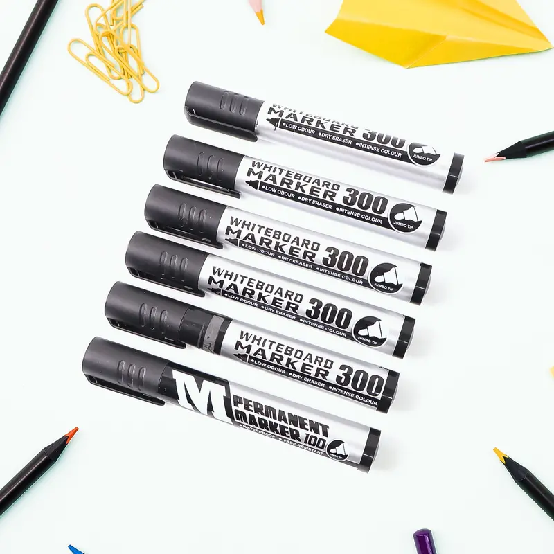 Black Permanent Marker Bundle – 6-Piece Professional-Grade Fine-Line Set 1