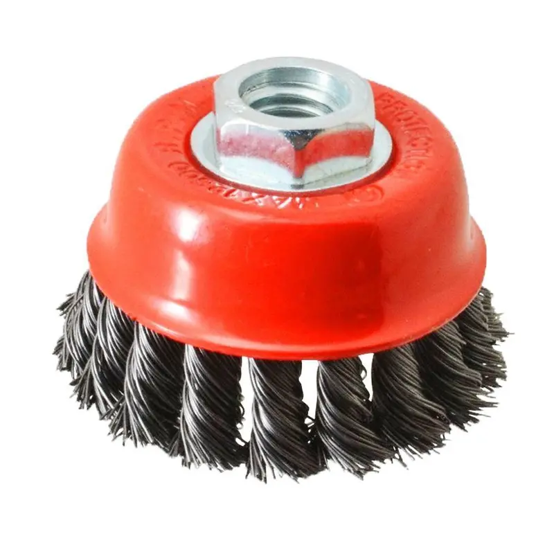 Black Wire Cup Brush For Angle Grinder – Heavy-Duty Cleaning And Rust Removal 1