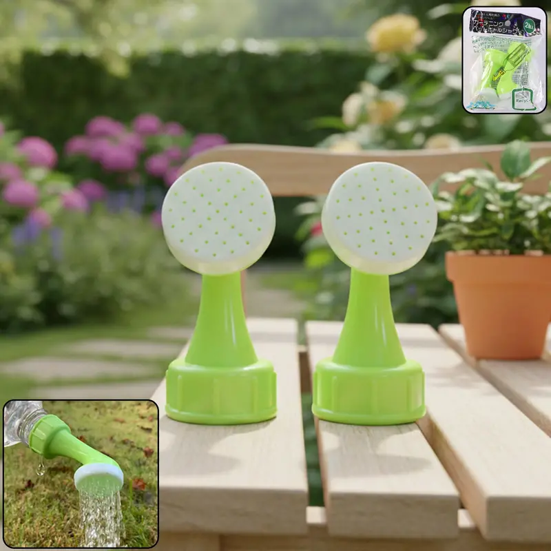 Bottle-Attached Watering Nozzle – Adjustable Garden Sprinkler Head (2-Pack) 1