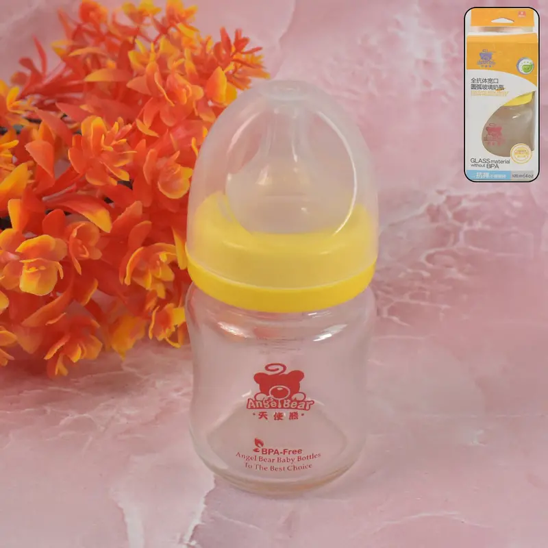 Bpa-Free Glass Baby Bottle – 120Ml Feeding Solution 1