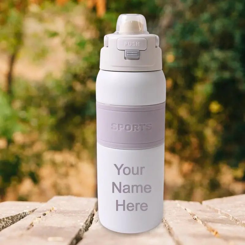 Branded Stainless Steel Water Bottle – 680Ml Ergonomic Design 1