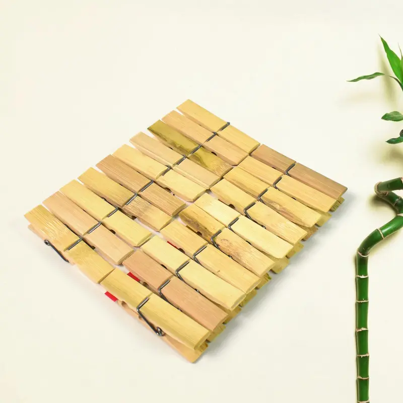 Bulk Bamboo Clothespins – Set Of 20 Durable Wooden Pegs For Line Drying 1