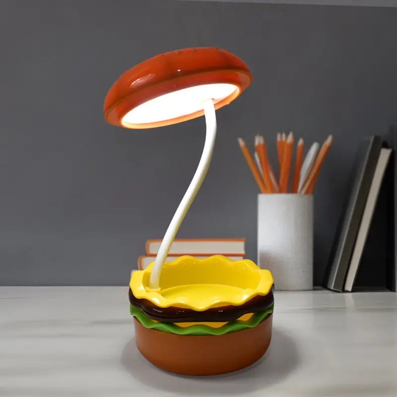 Burger-Themed Foldable Led Night Light For Bedrooms And Nurseries (1 Piece) 1