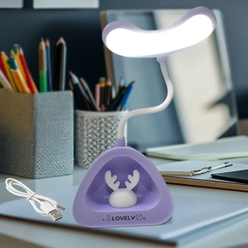 Button-Operated Led Desk Lamp – Cute & Functional Study Light 1