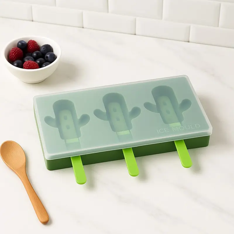 Cactus-Shaped Silicone Ice Cube Mold – Diy Summer Dessert Maker 1