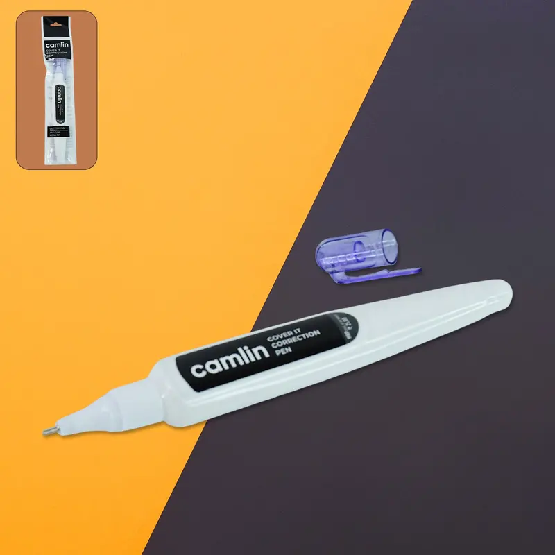 Camlin Cover It Correction Pen – Fast-Drying & Even Coverage 1
