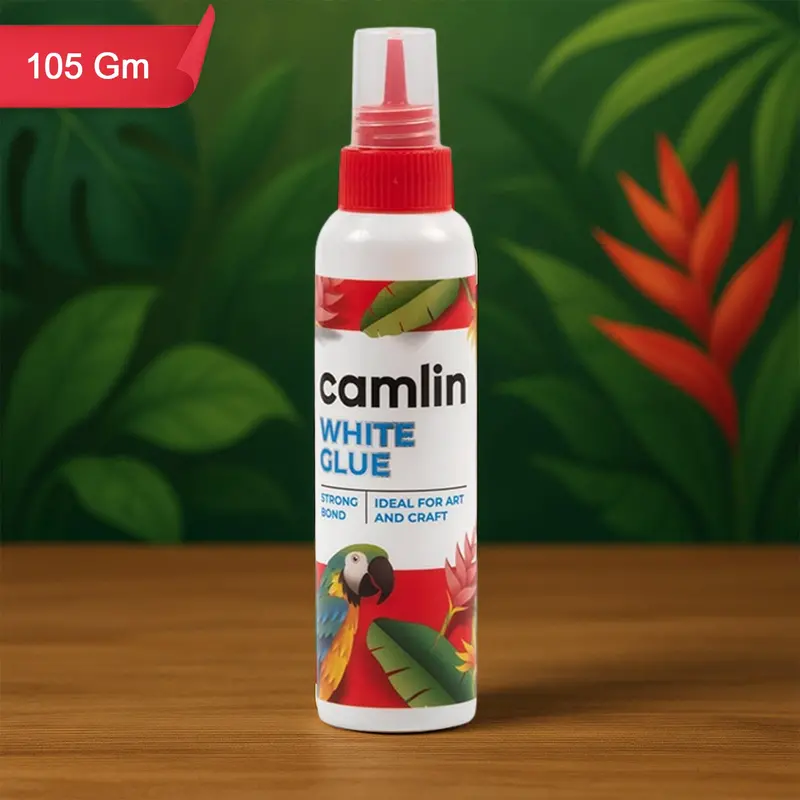 Camlin White Glue – 105G Strong-Bond Craft Adhesive For School & Art Projects 1
