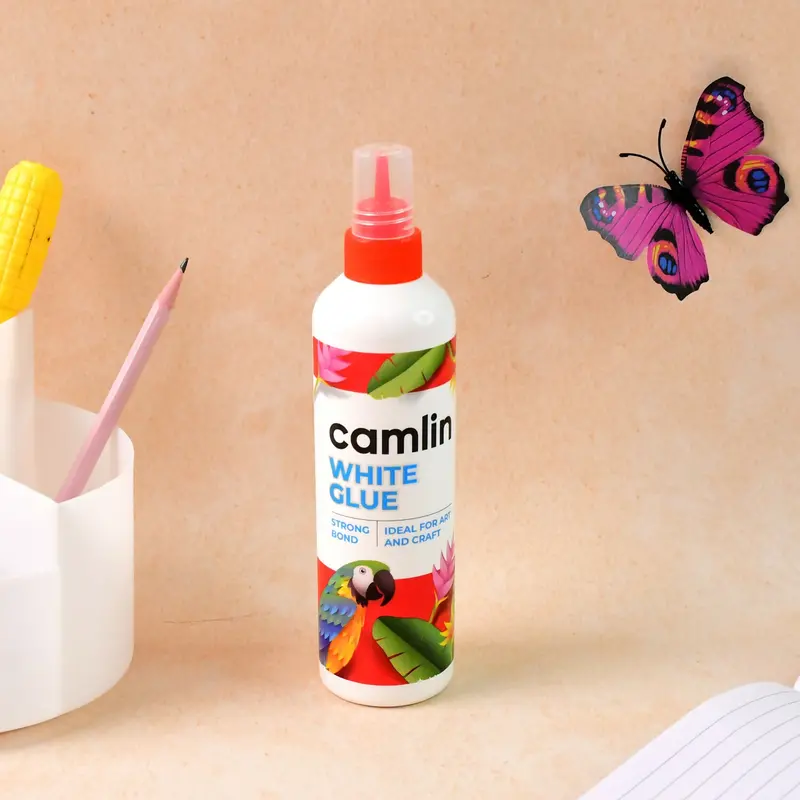 Camlin White Glue – 200G Heavy-Duty Craft Adhesive For Art, Paper & Fabric 1