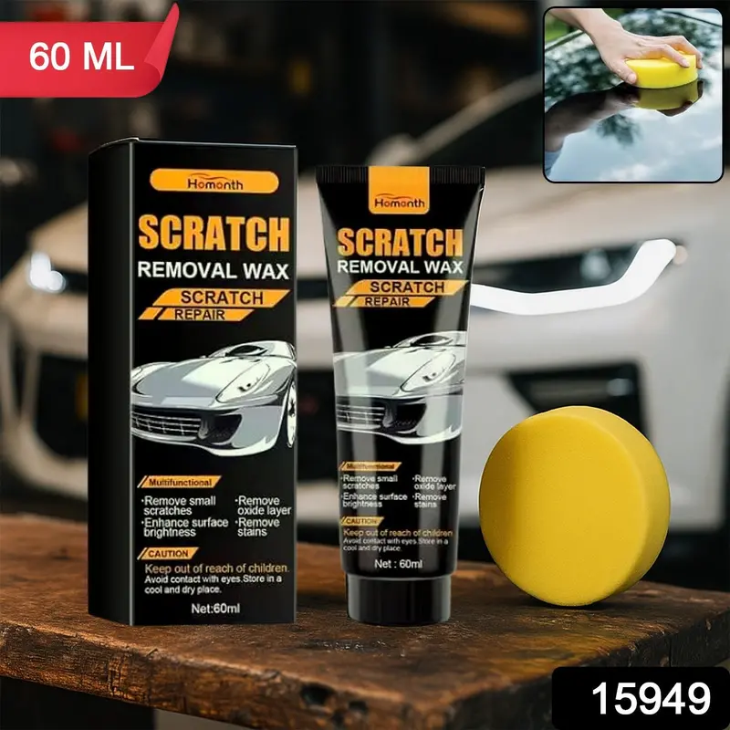 Car Scratch Repair Wax – 60Ml Quick-Action Polishing Treatment 1