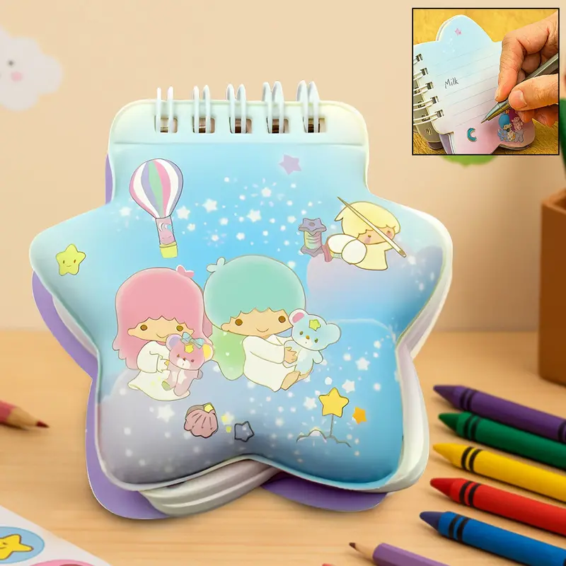 Cartoon-Themed Personal Diary – Illustrated Pocket-Sized Journal For Daily Notes 1
