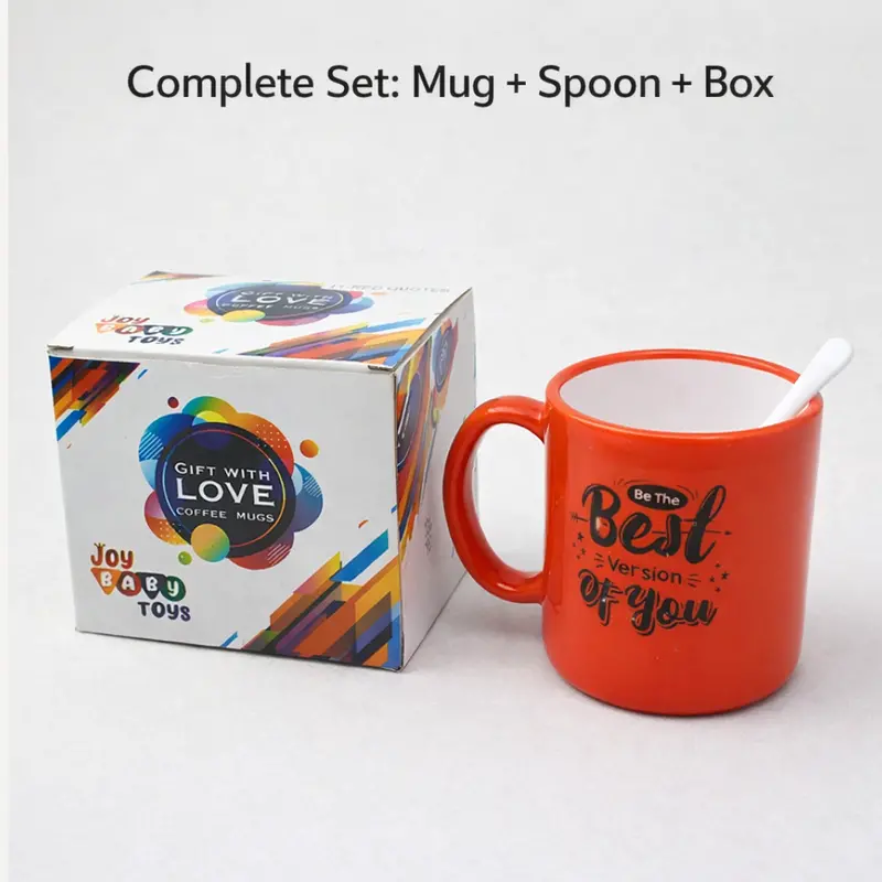 Ceramic Coffee Mug With Integrated Spoon And Gift-Ready Box Packaging 1
