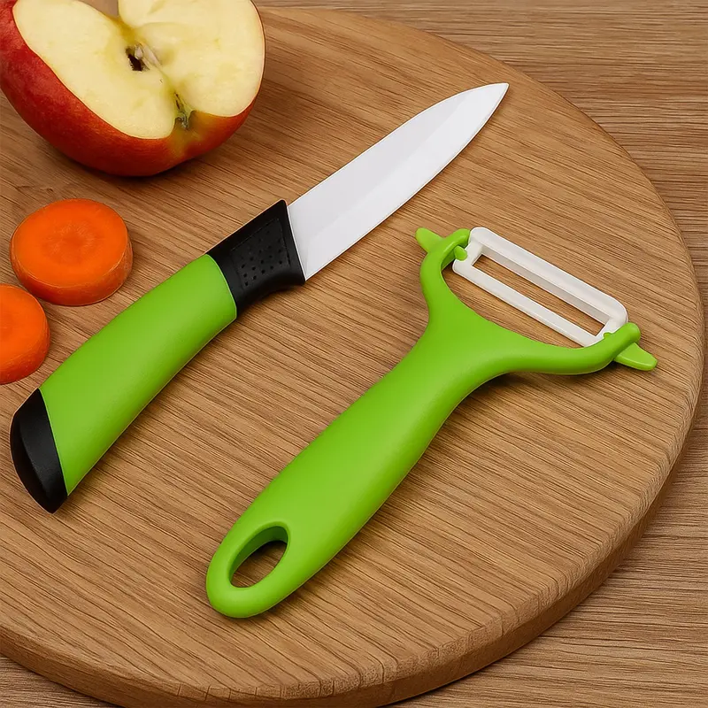Ceramic Utility Knife & Peeler Gift Set – 2-Piece Kitchen Essential Combo 1