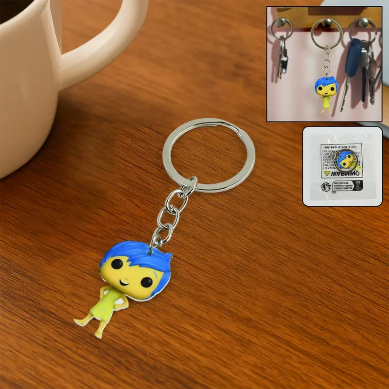 Charming Cartoon Character Keychain – Unique Artwork & Lightweight Build (1 Piece) 1