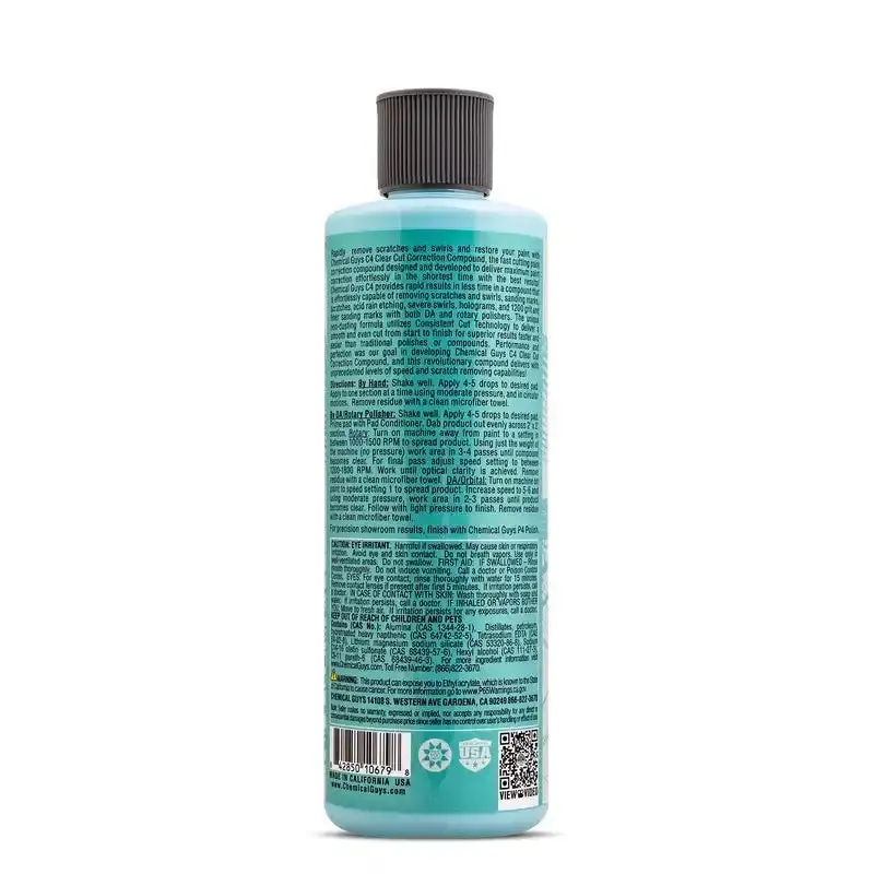 Chemical Guys C4 Clear Cut Paint Correction Compound – 16 Oz Professional Grade 1