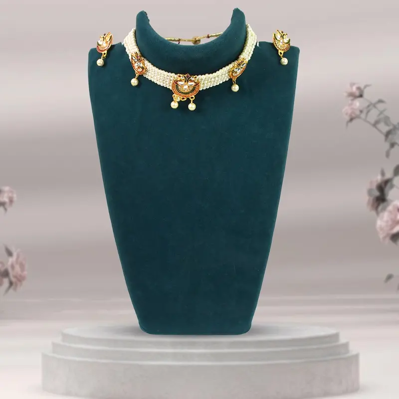 Chik Moti Pearl Necklace Set – Understated Sophistication 1